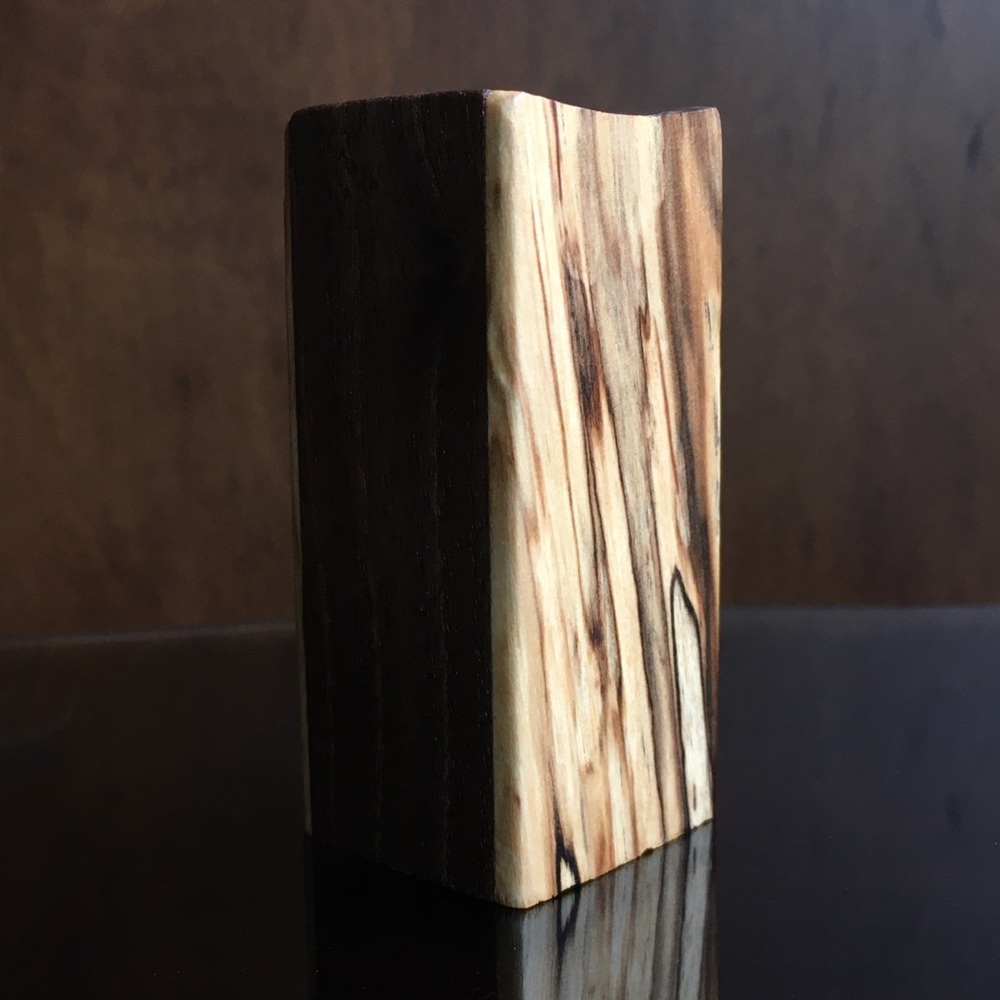 Craftsman Wood Vessel, Handmade Miniature Woodwork Toothpick Holder - Picture 4 of 8